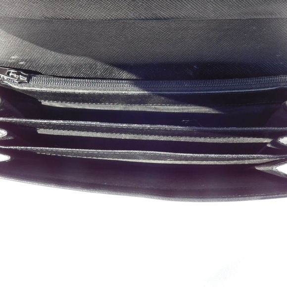 SOLD-AUTHENTIC PRADA LONE BI-FOLD WALLET BLACK - Picture 5 of 8